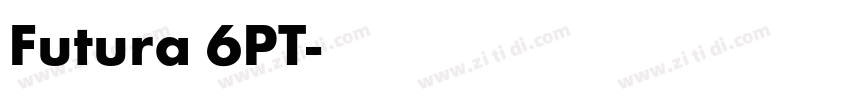 Futura 6PT字体转换